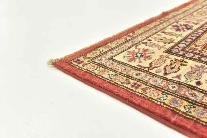 4' x 5' 8 Hand Knotted Kazak Rug