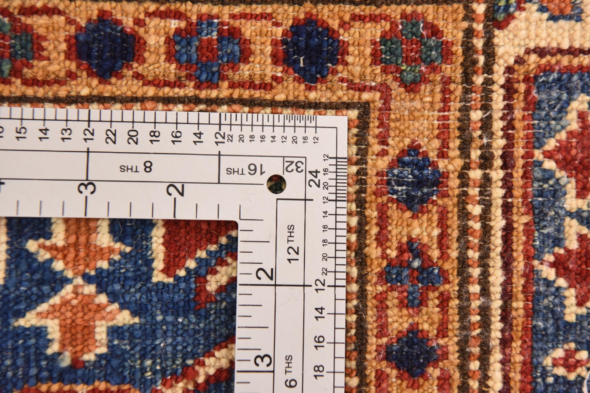 4' 3 x 6' 1 Hand Knotted Kazak Oriental Rug