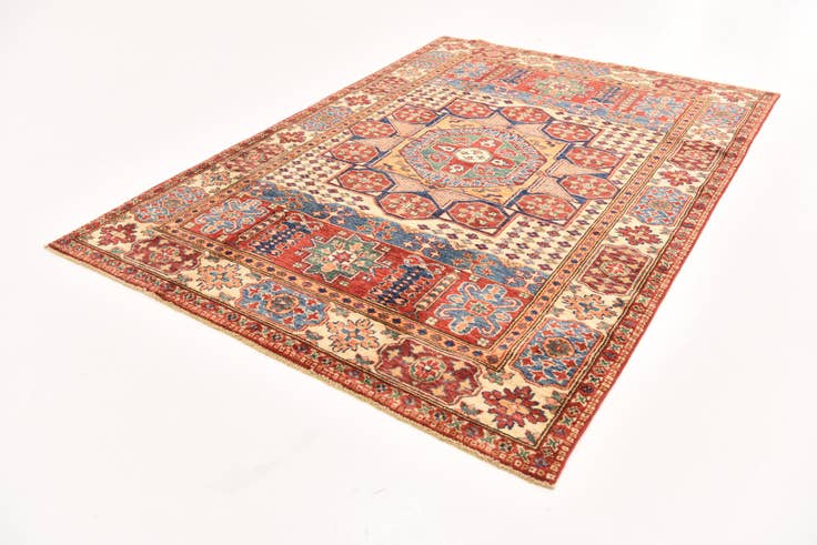 Detail image of 4' 3 x 6' 1 Hand Knotted Kazak Oriental Rug