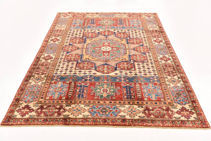 Detail image of 4' 3 x 6' 1 Hand Knotted Kazak Oriental Rug