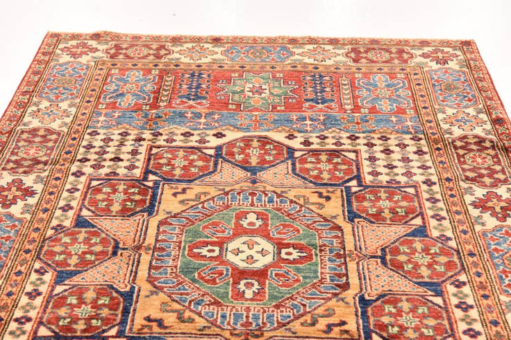 Detail image of 4' 3 x 6' 1 Hand Knotted Kazak Oriental Rug
