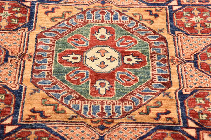 4' 3 x 6' 1 Hand Knotted Kazak Oriental Rug