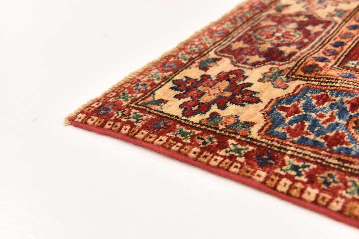 4' 3 x 6' 1 Hand Knotted Kazak Oriental Rug