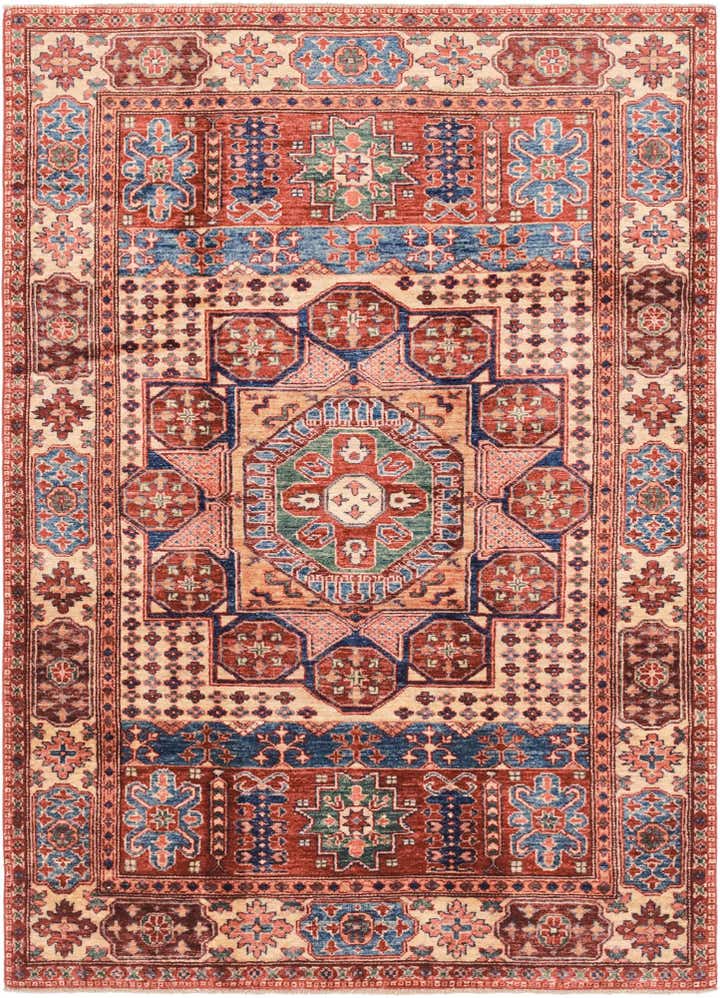 4' 3 x 6' 1 Hand Knotted Kazak Oriental Rug