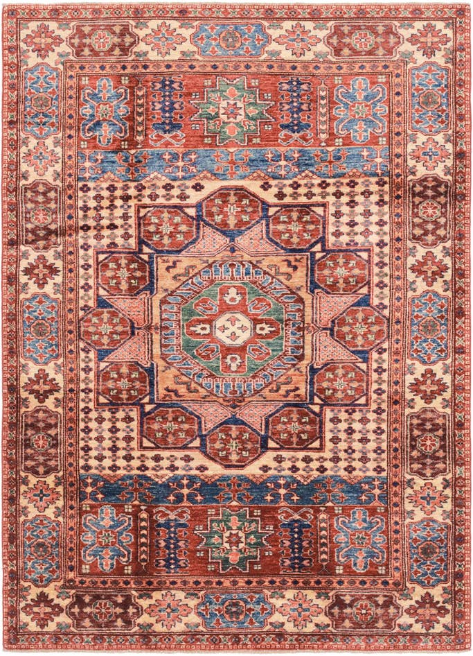 Detail image of 4' 3 x 6' 1 Hand Knotted Kazak Oriental Rug