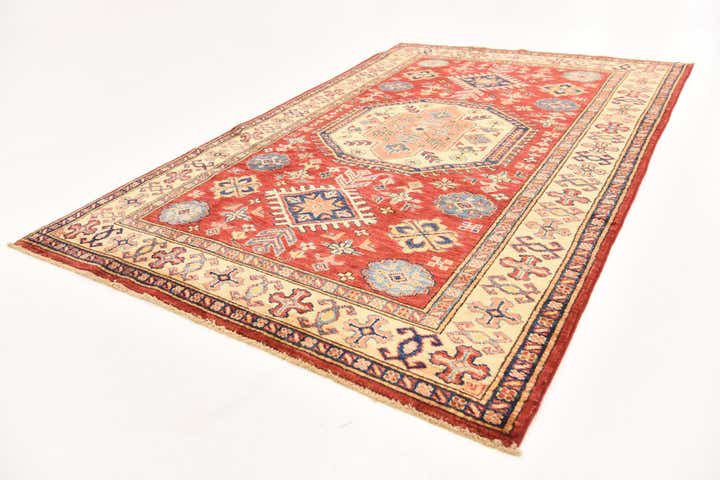 4' 1 x 6' 3 Hand Knotted Kazak Oriental Rug