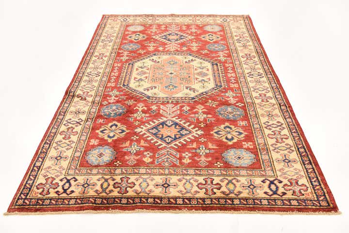4' 1 x 6' 3 Hand Knotted Kazak Oriental Rug