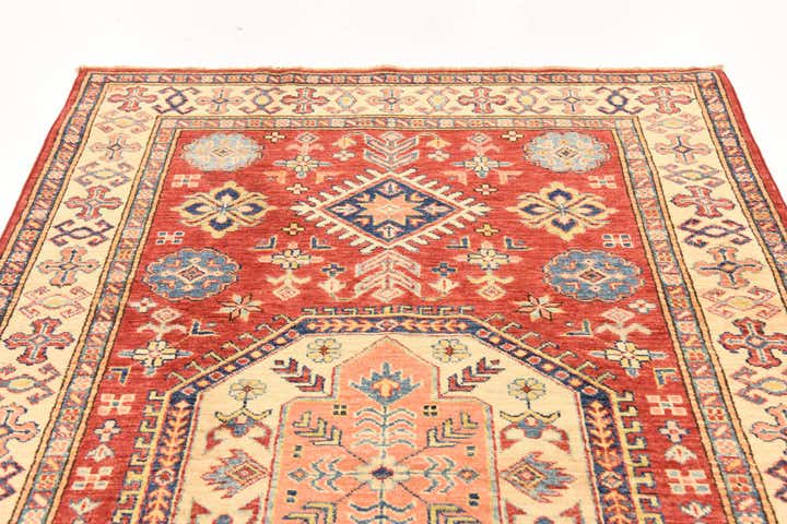 4' 1 x 6' 3 Hand Knotted Kazak Oriental Rug