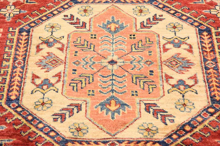 4' 1 x 6' 3 Hand Knotted Kazak Oriental Rug