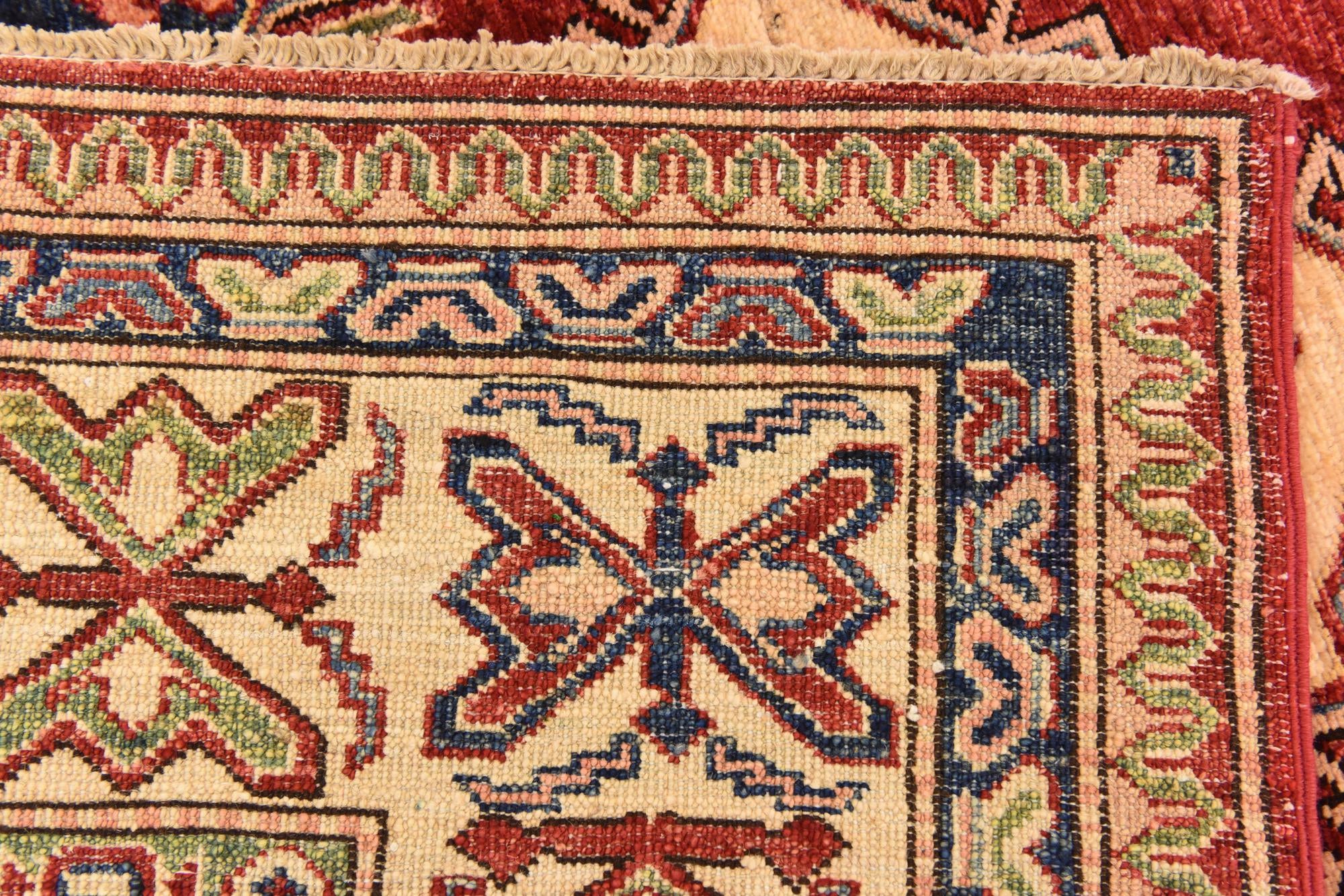5' 11 x 8' 2 Hand Knotted Kazak Oriental Rug