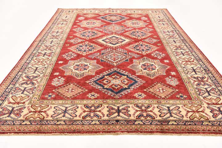 5' 11 x 8' 2 Hand Knotted Kazak Oriental Rug