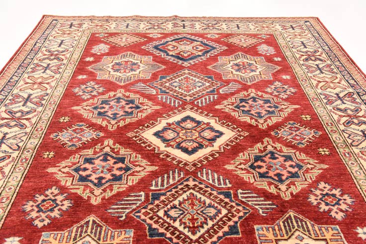 Detail image of 5' 11 x 8' 2 Hand Knotted Kazak Oriental Rug