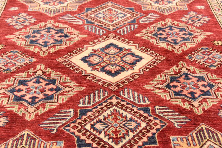 Detail image of 5' 11 x 8' 2 Hand Knotted Kazak Oriental Rug