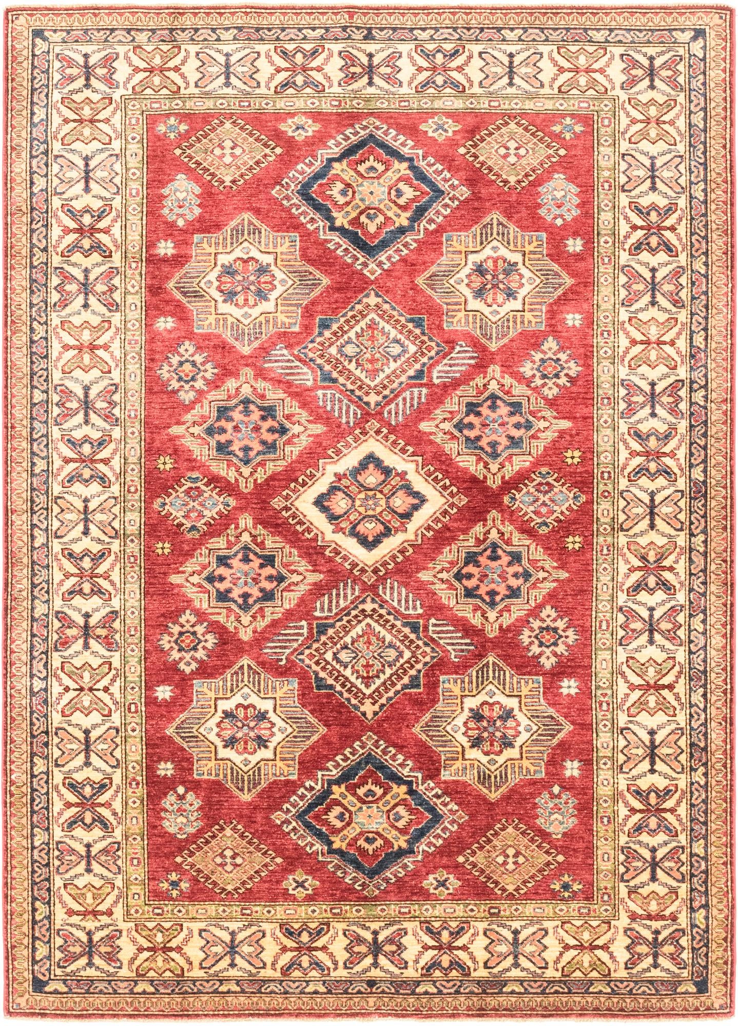 5' 11 x 8' 2 Hand Knotted Kazak Oriental Rug