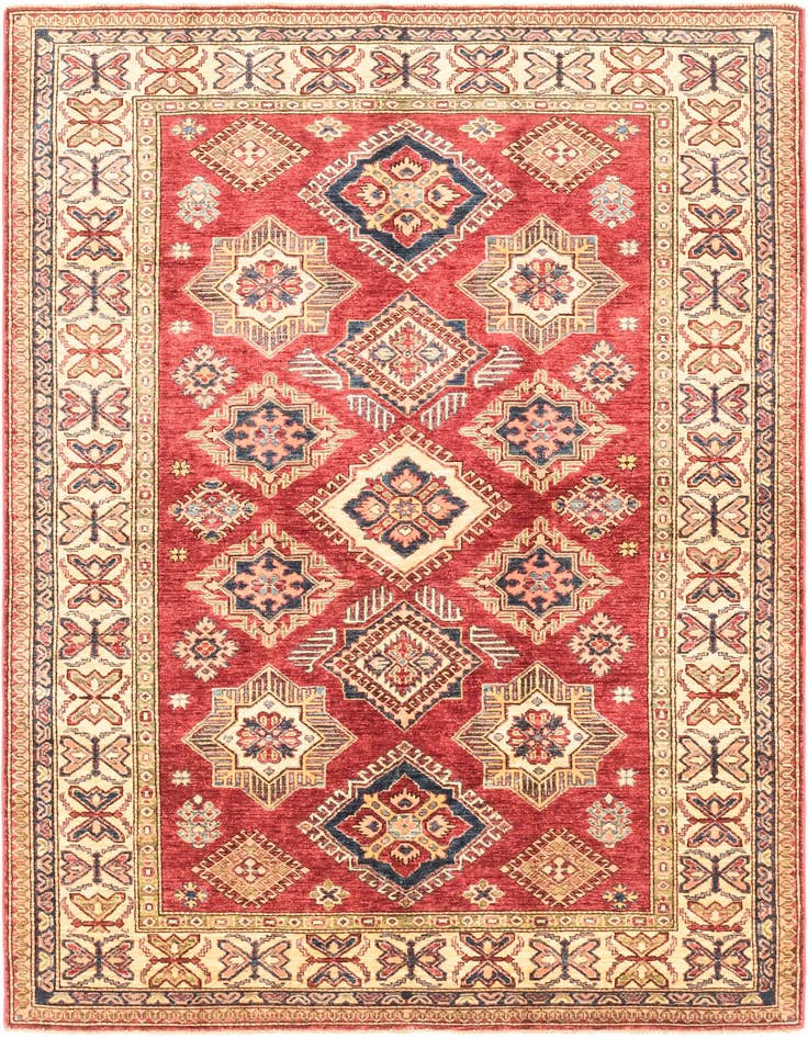 Detail image of 5' 11 x 8' 2 Hand Knotted Kazak Oriental Rug