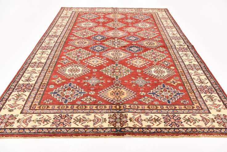 Detail image of 5' 7 x 8' Hand Knotted Kazak Oriental Rug