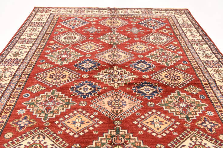 Detail image of 5' 7 x 8' Hand Knotted Kazak Oriental Rug