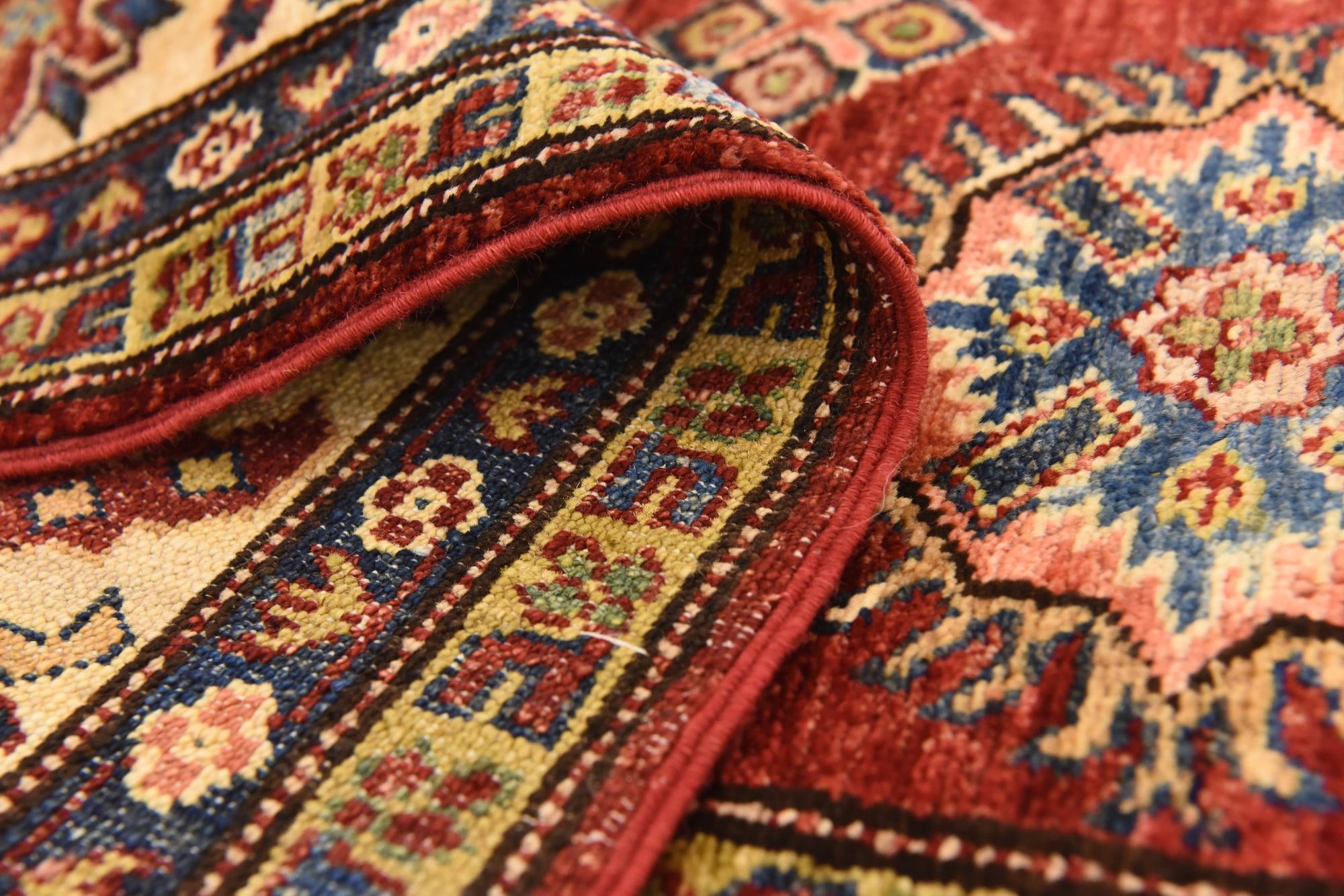 180cm x 245cm Hand Knotted Kazak Oriental Rug