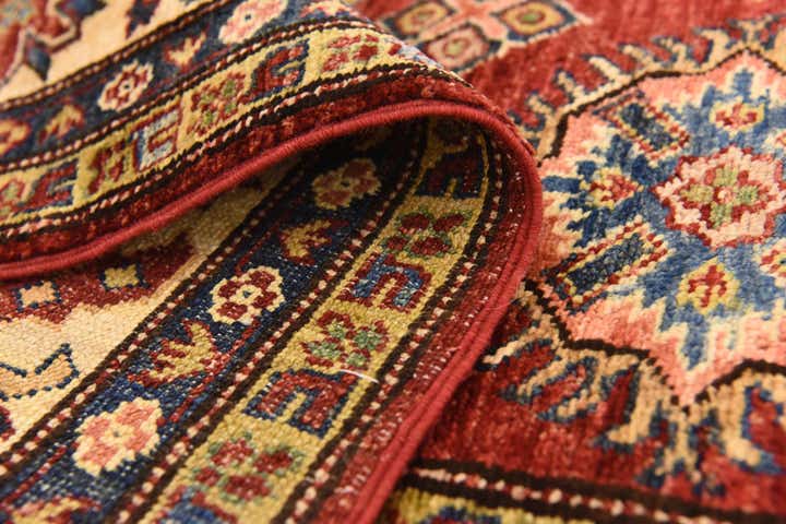 180cm x 245cm Hand Knotted Kazak Oriental Rug