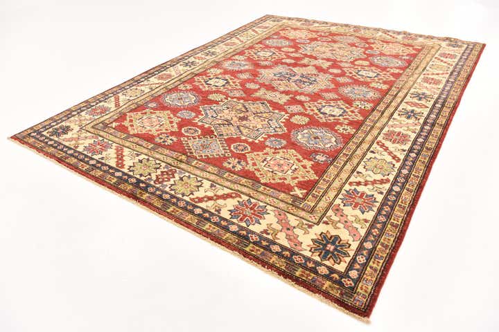 180cm x 245cm Hand Knotted Kazak Oriental Rug