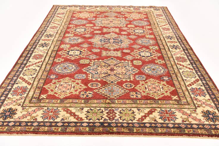Detail image of 180cm x 245cm Hand Knotted Kazak Oriental Rug