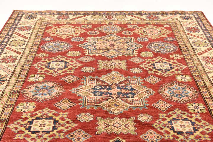 180cm x 245cm Hand Knotted Kazak Oriental Rug