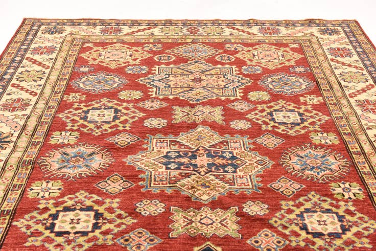 Detail image of 180cm x 245cm Hand Knotted Kazak Oriental Rug