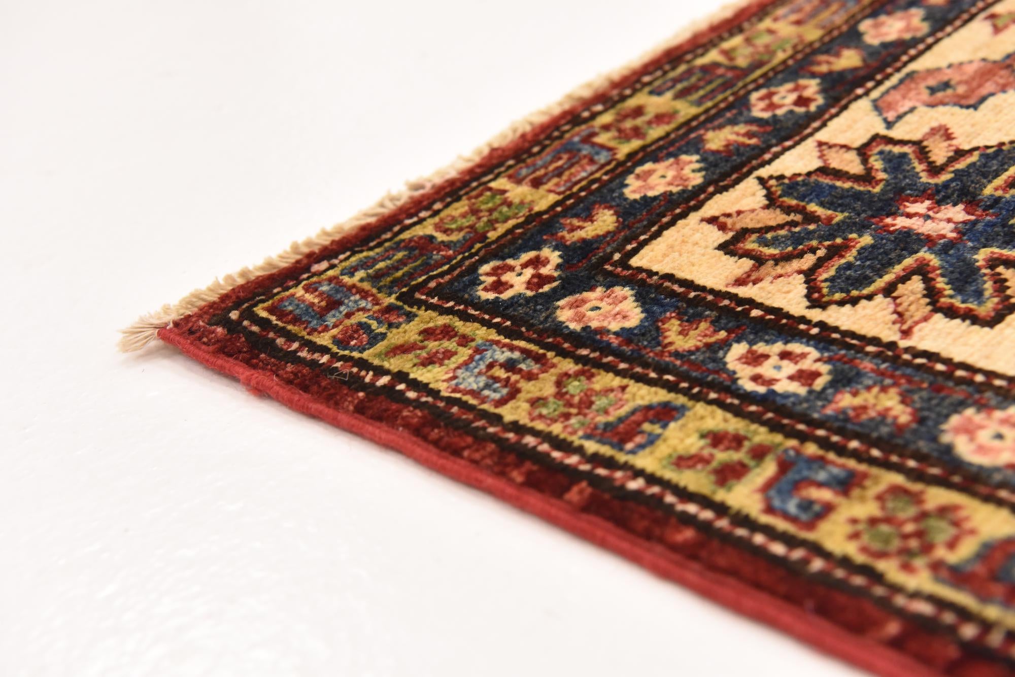180cm x 245cm Hand Knotted Kazak Oriental Rug