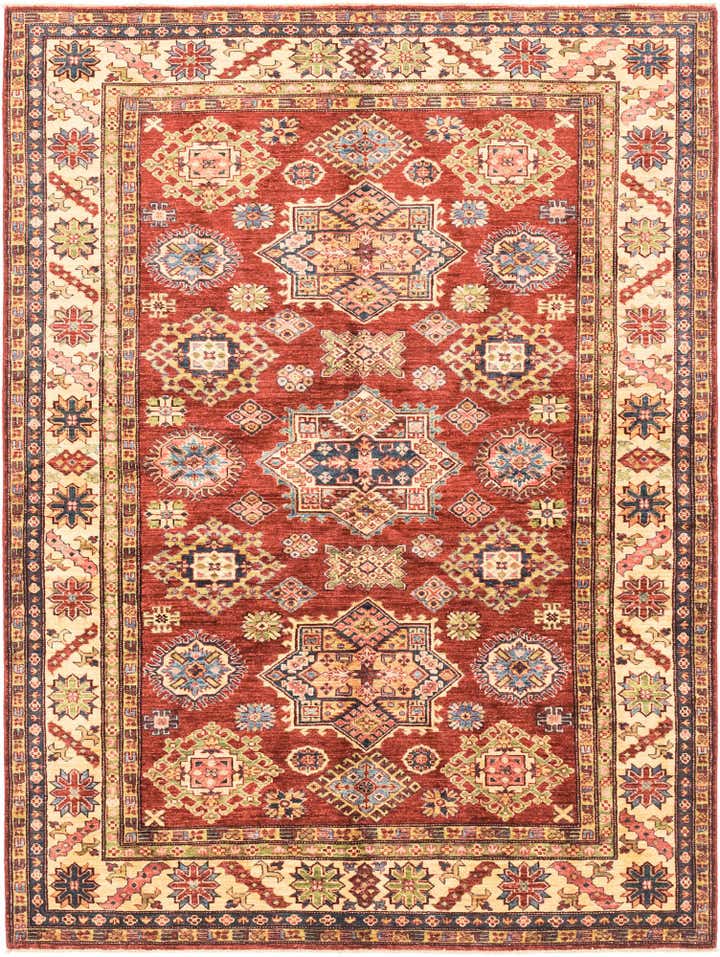 180cm x 245cm Hand Knotted Kazak Oriental Rug