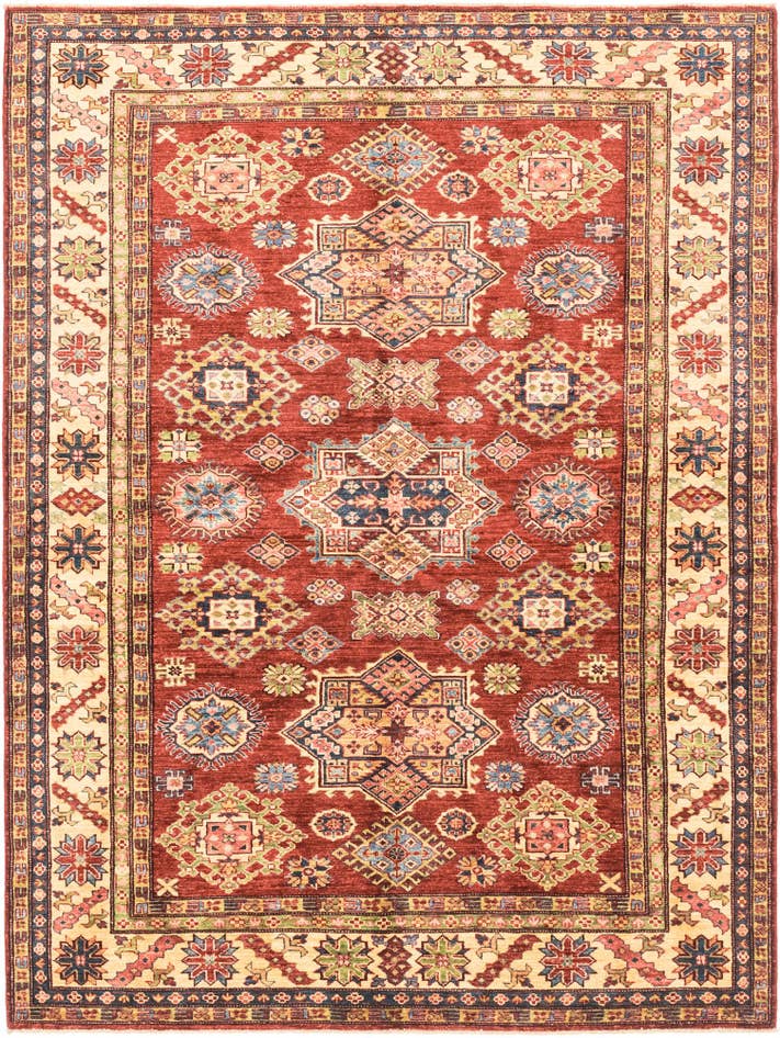Detail image of 180cm x 245cm Hand Knotted Kazak Oriental Rug