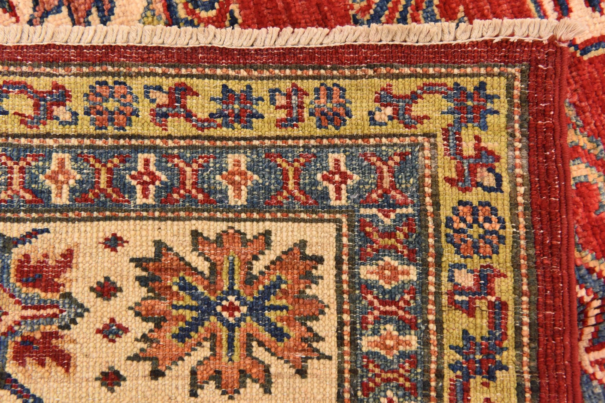5' 7 x 8' 1 Hand Knotted Kazak Oriental Rug