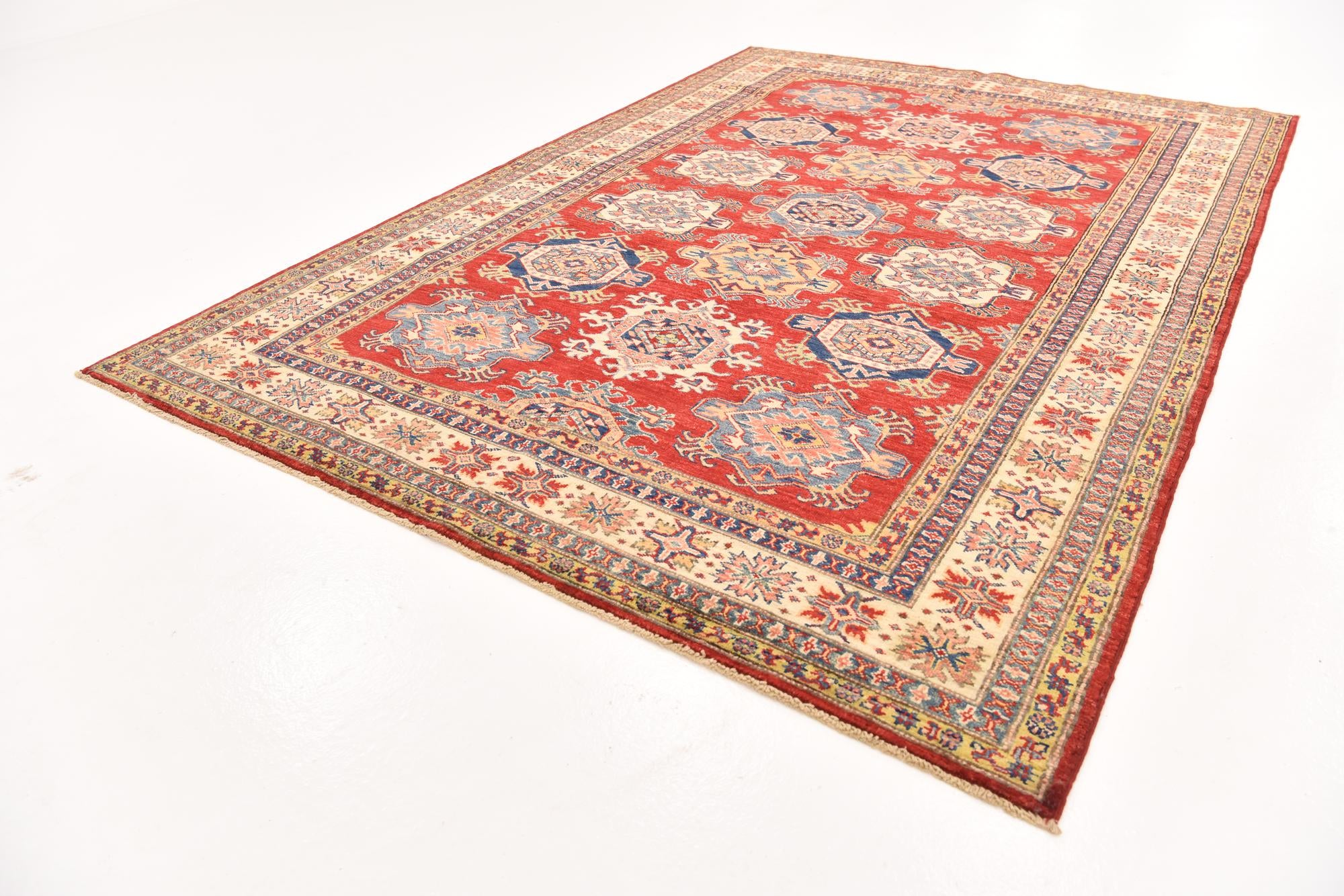 5' 7 x 8' 1 Hand Knotted Kazak Oriental Rug