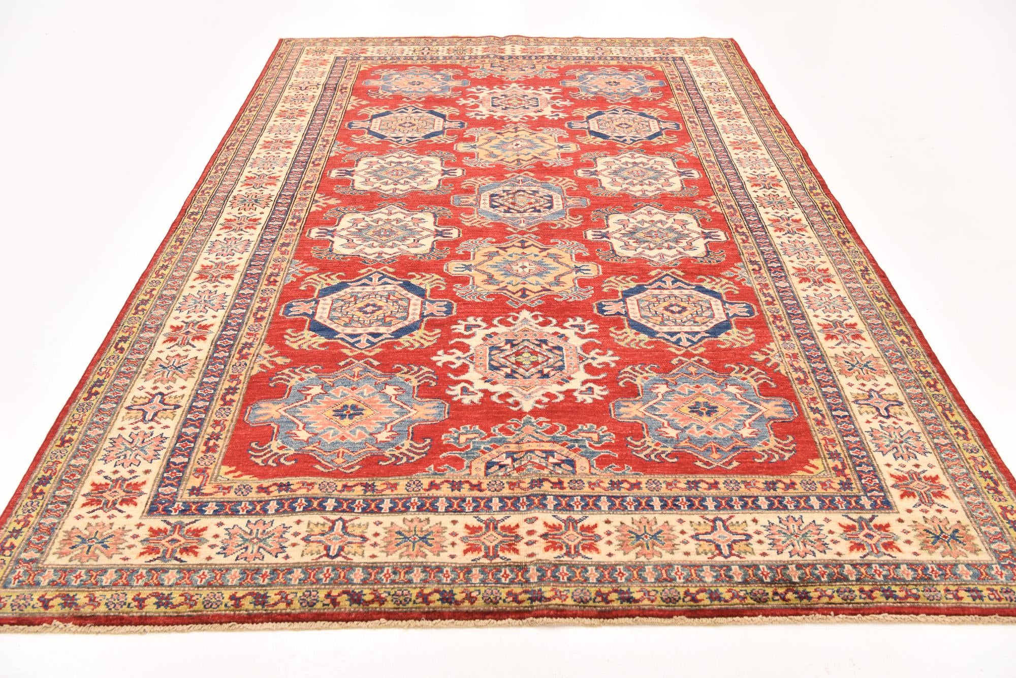 5' 7 x 8' 1 Hand Knotted Kazak Oriental Rug