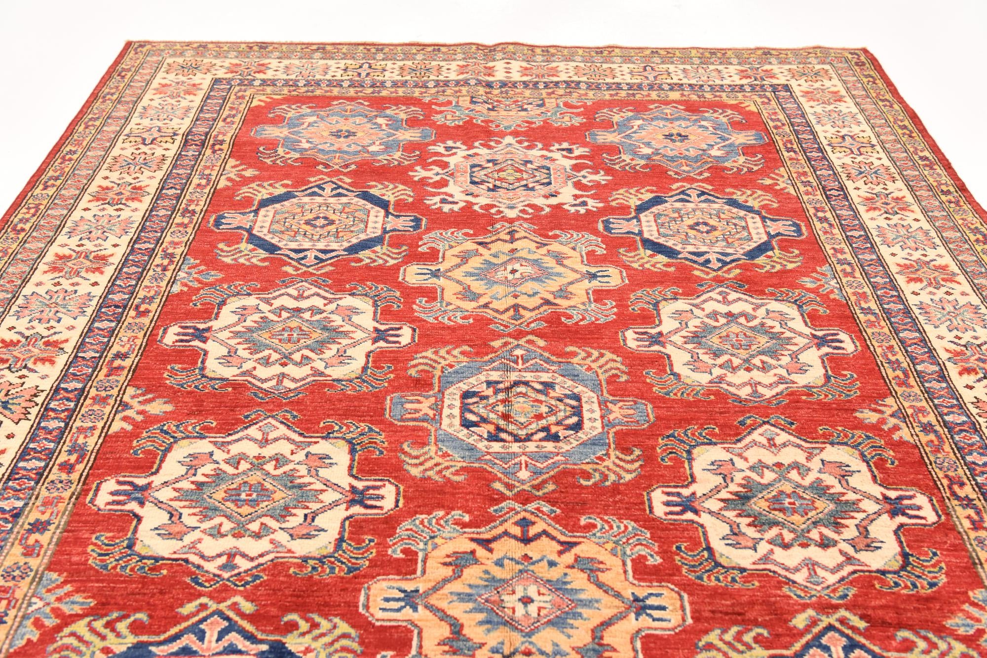5' 7 x 8' 1 Hand Knotted Kazak Oriental Rug