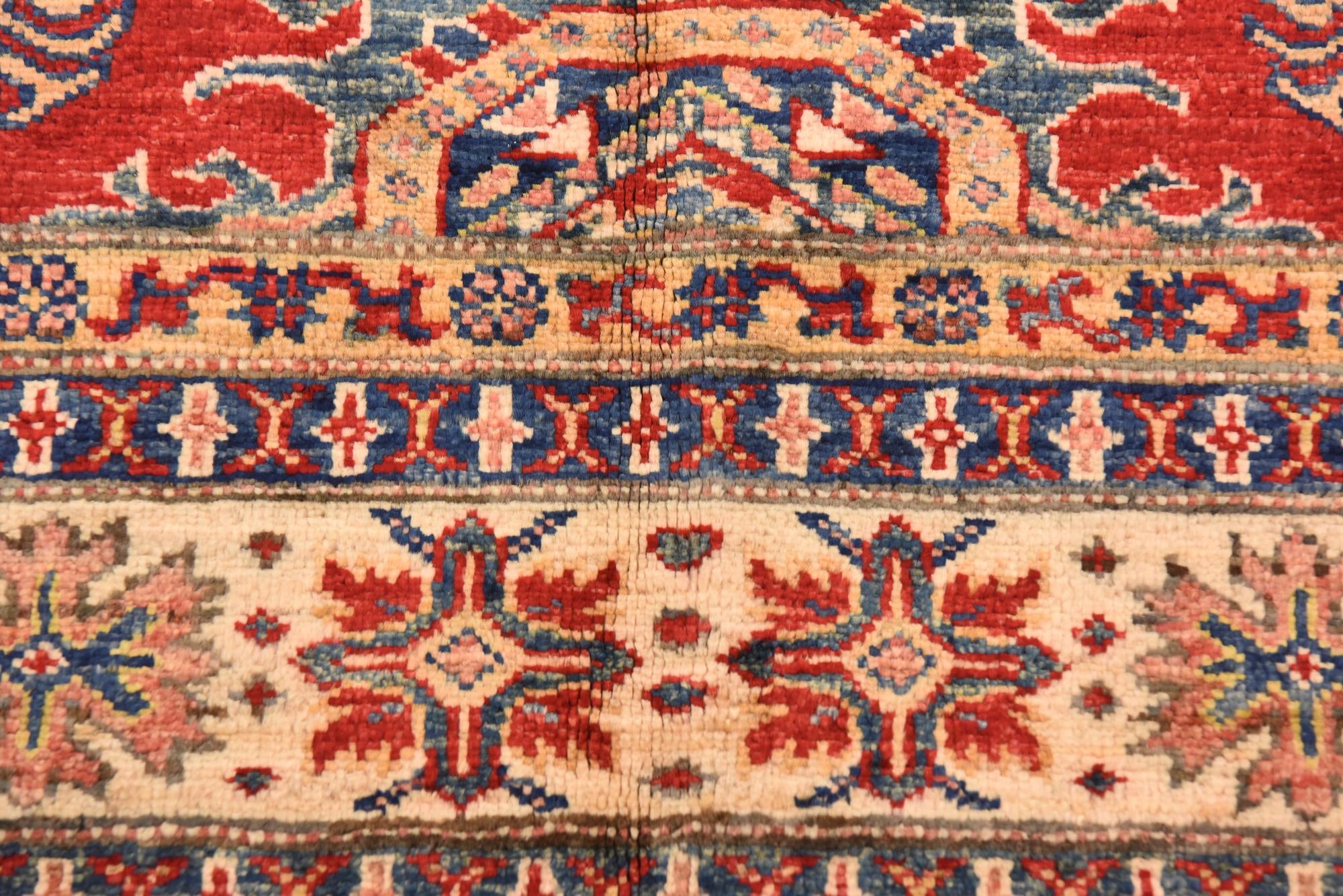 5' 7 x 8' 1 Hand Knotted Kazak Oriental Rug