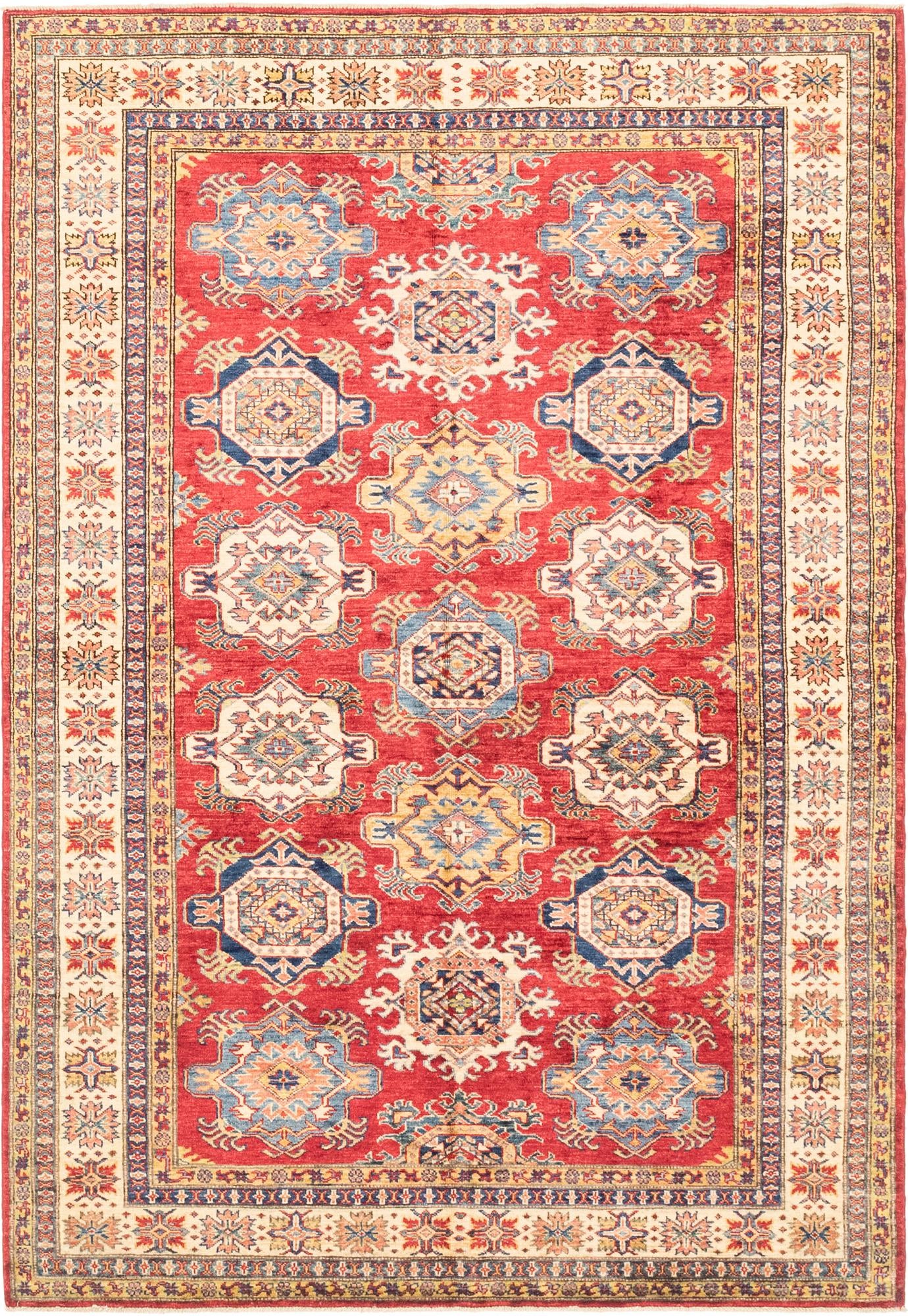 5' 7 x 8' 1 Hand Knotted Kazak Oriental Rug