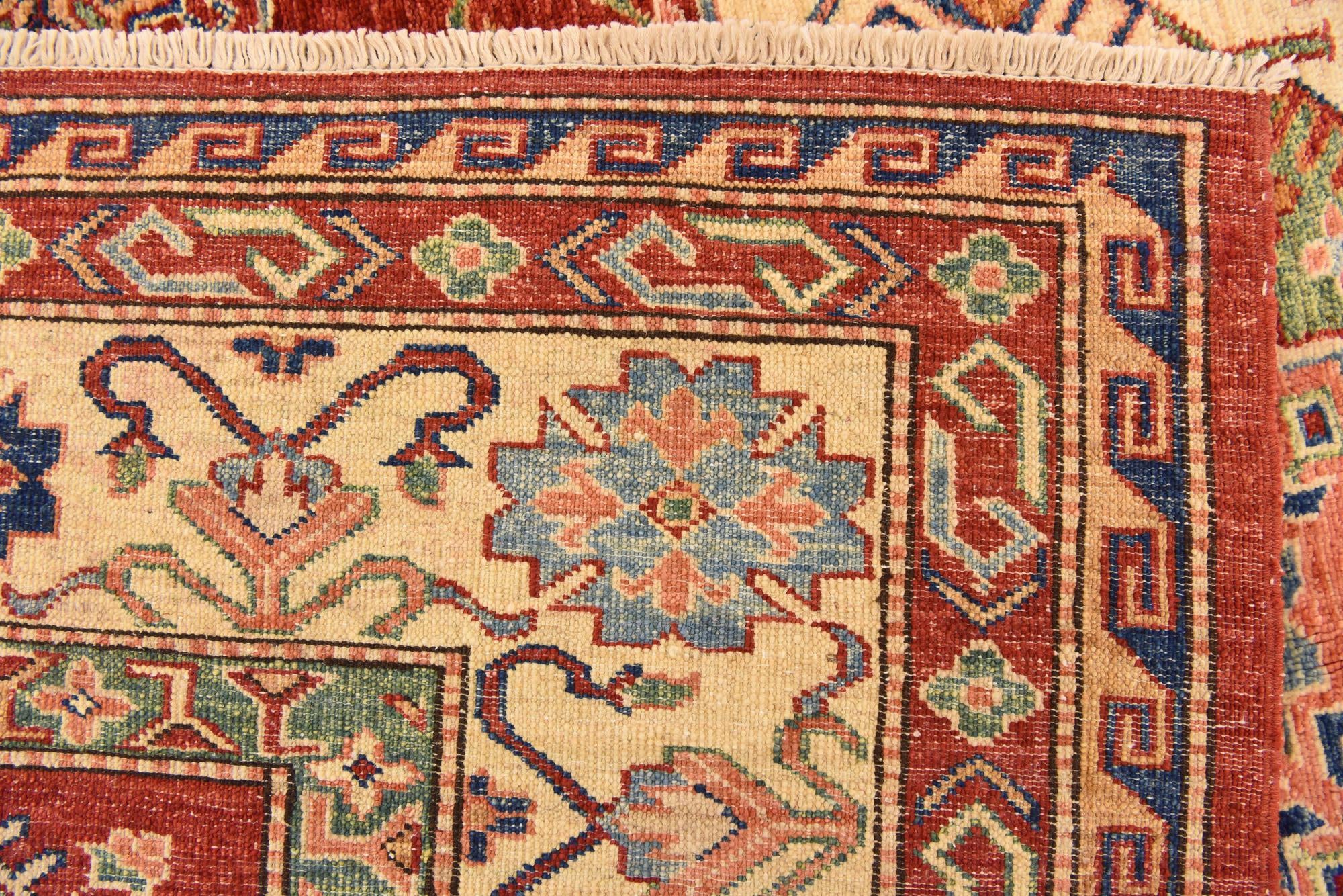 5' 7 x 8' 5 Hand Knotted Kazak Oriental Rug