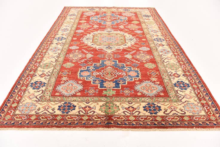 Detailansicht von 170cm x 255cm Handgeknüpft Kazak Orientalisch Teppich