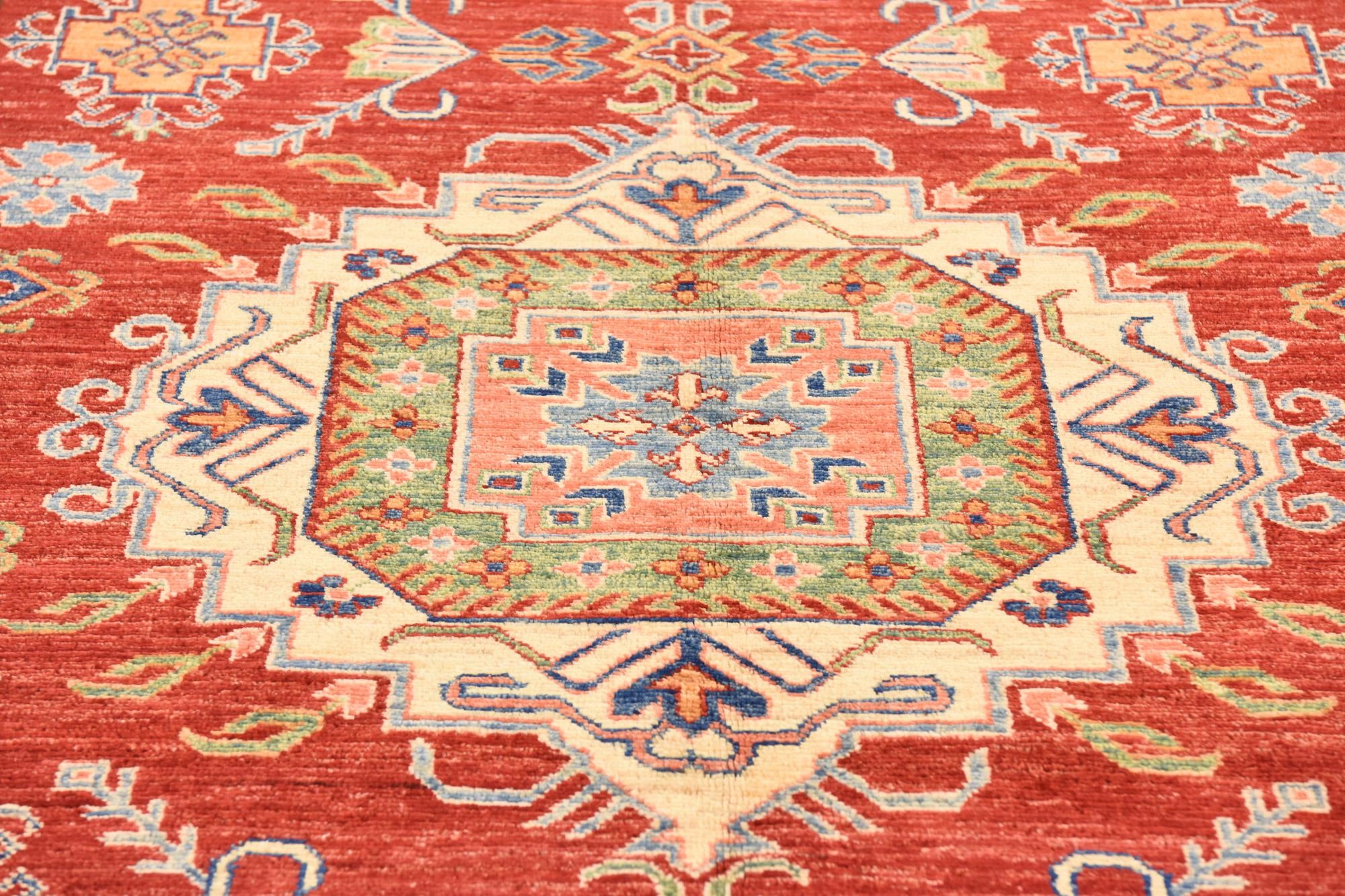 5' 7 x 8' 5 Hand Knotted Kazak Oriental Rug