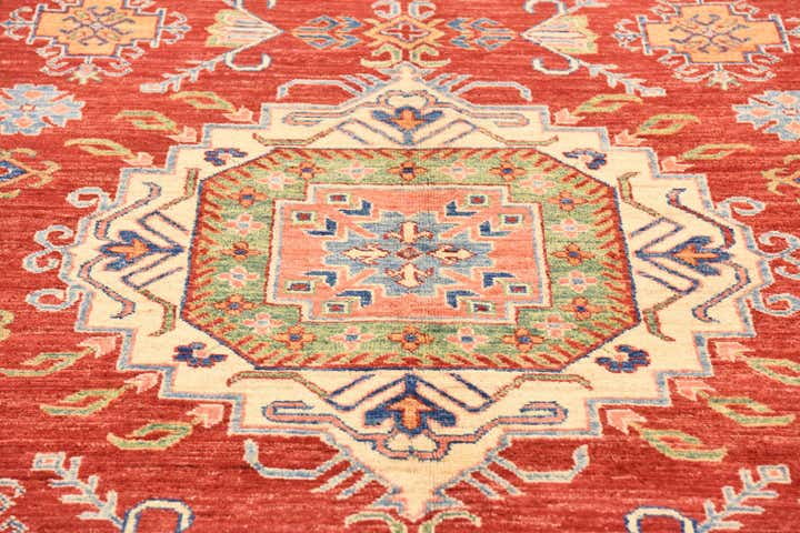 170cm x 255cm Handgeknüpft Kazak Orientalisch Teppich