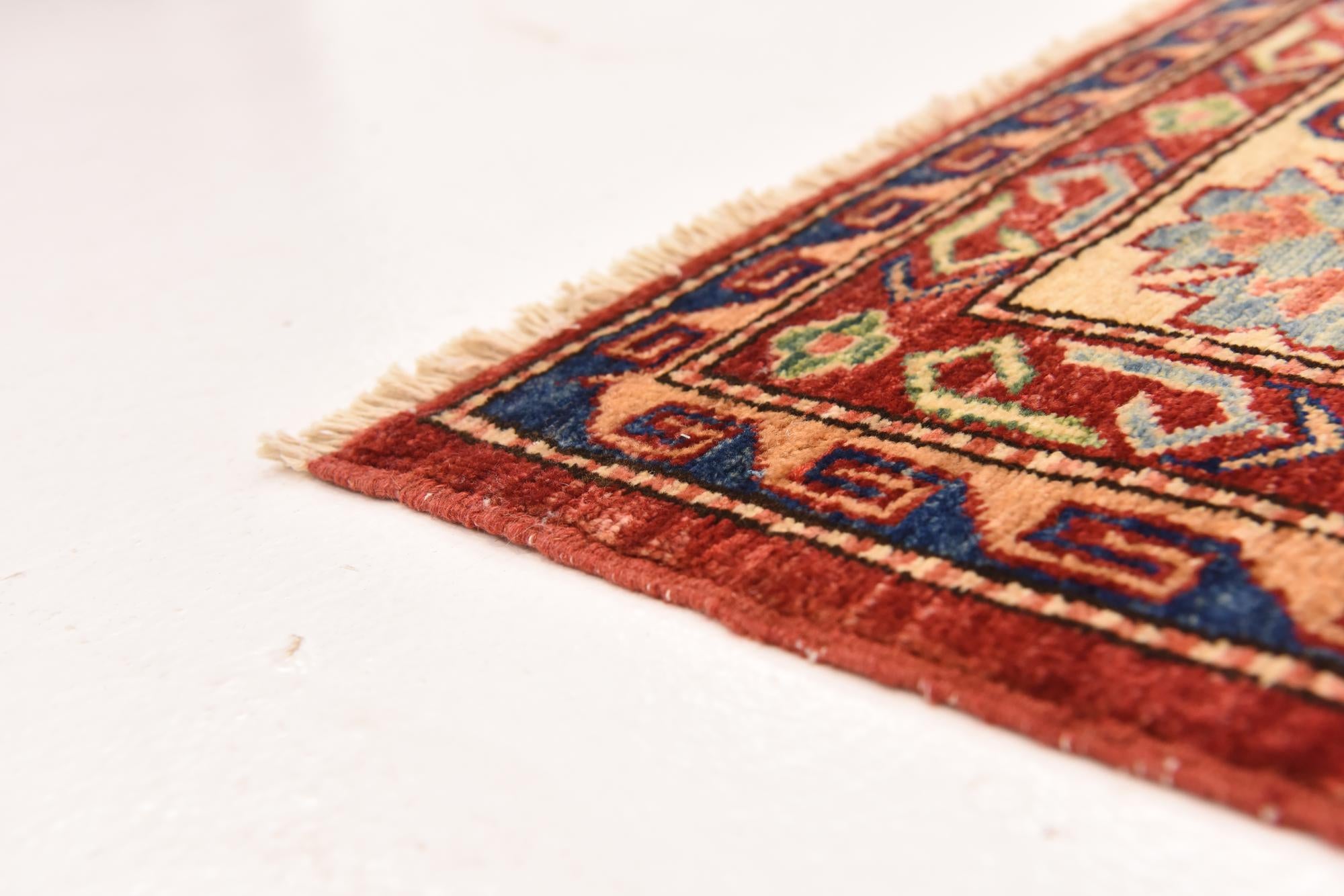5' 7 x 8' 5 Hand Knotted Kazak Oriental Rug