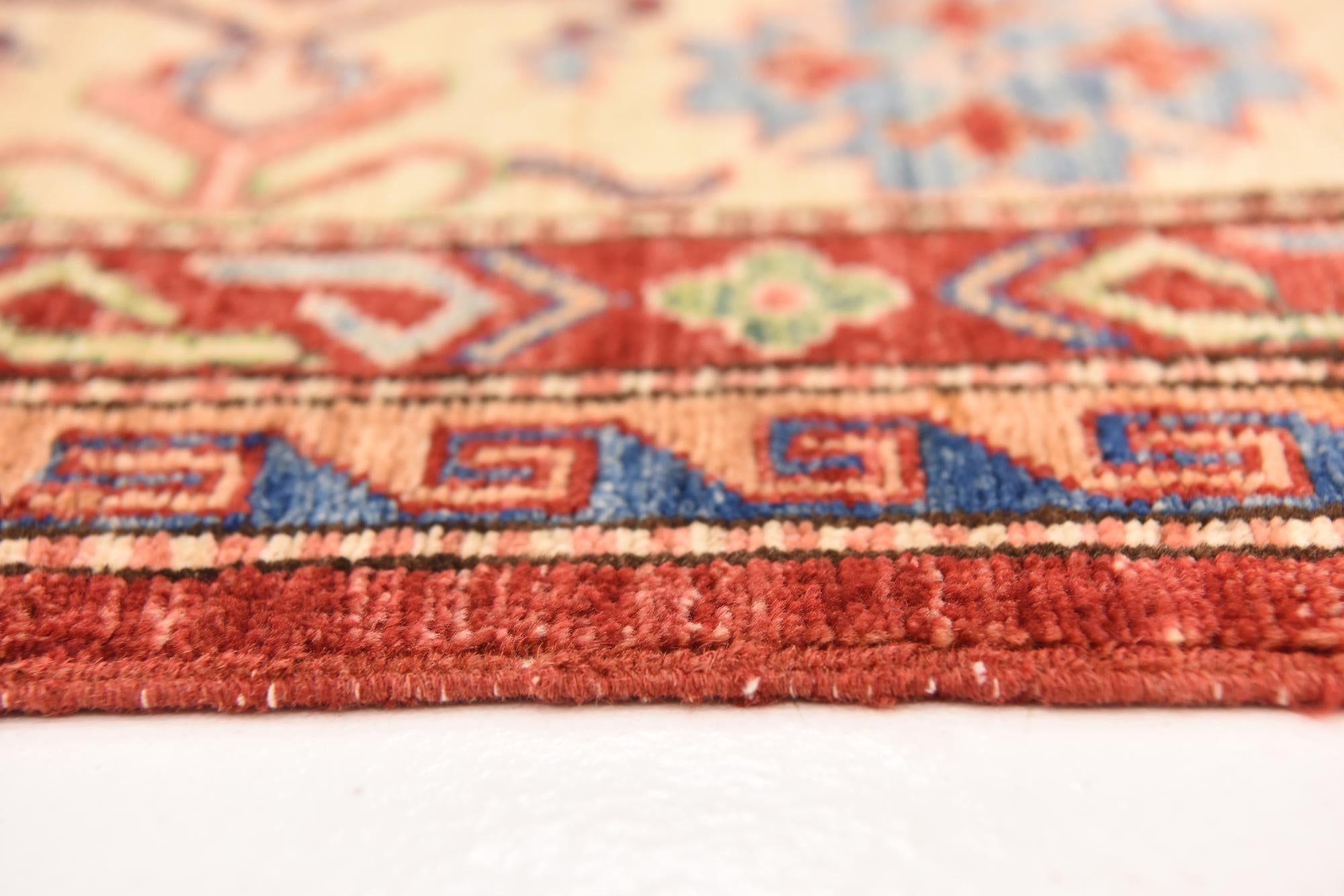 5' 7 x 8' 5 Hand Knotted Kazak Oriental Rug