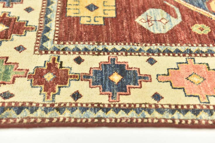 Detail image of 185cm x 260cm Hand Knotted Kazak Oriental Rug