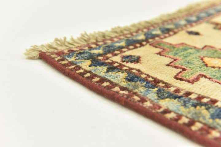 185cm x 260cm Hand Knotted Kazak Oriental Rug