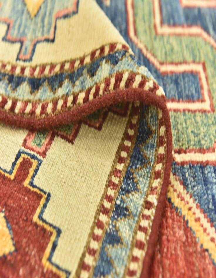 Detail image of 5' 8 x 8'  Hand Knotted Kazak Oriental Rug