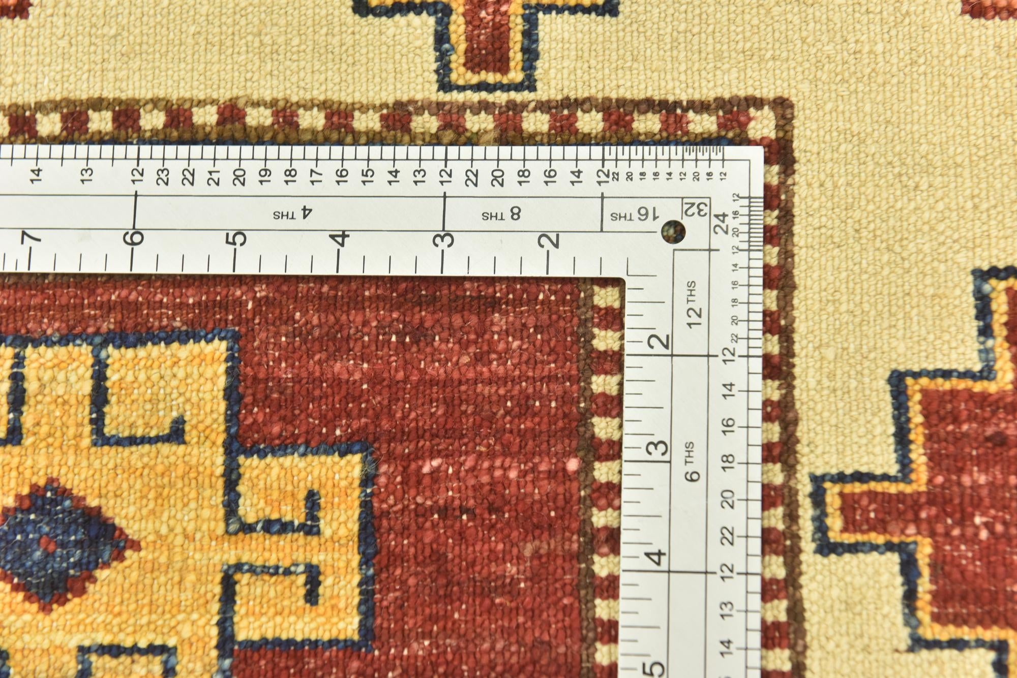 5' 8 x 8' Hand Knotted Kazak Oriental Rug
