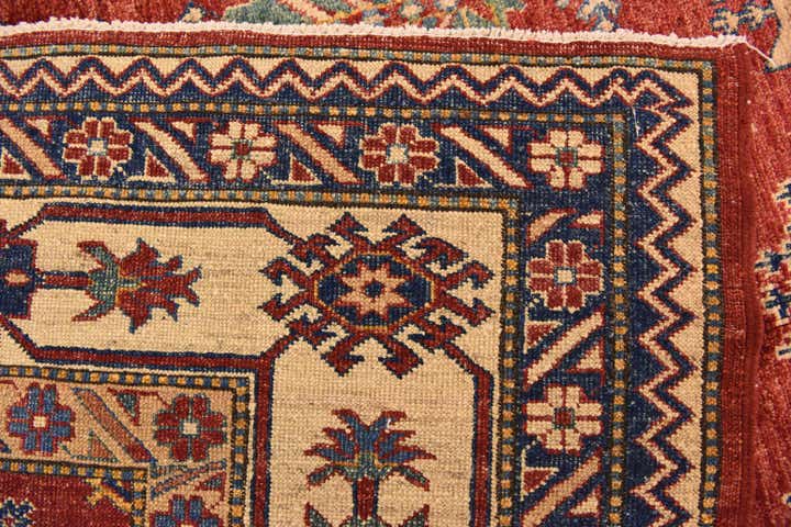5' 8 x 8' 10 Hand Knotted Kazak Oriental Rug