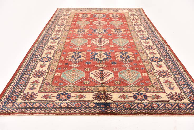 Detail image of 5' 8 x 8' 10 Hand Knotted Kazak Oriental Rug