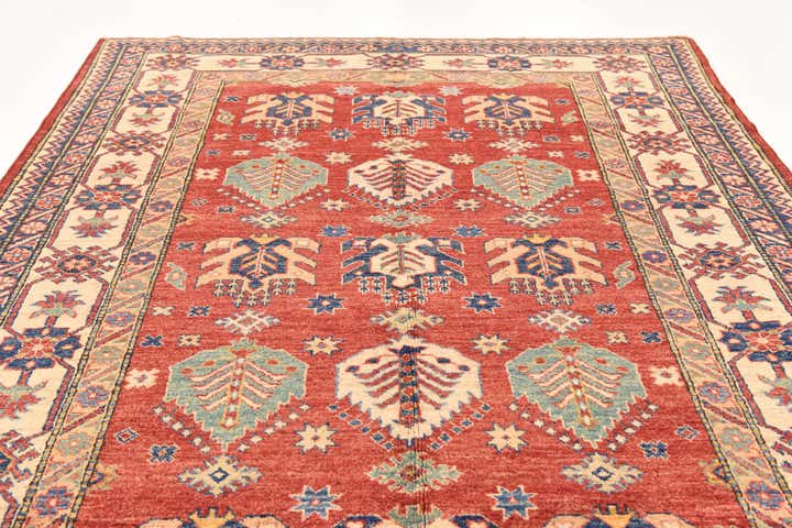 5' 8 x 8' 10 Hand Knotted Kazak Oriental Rug