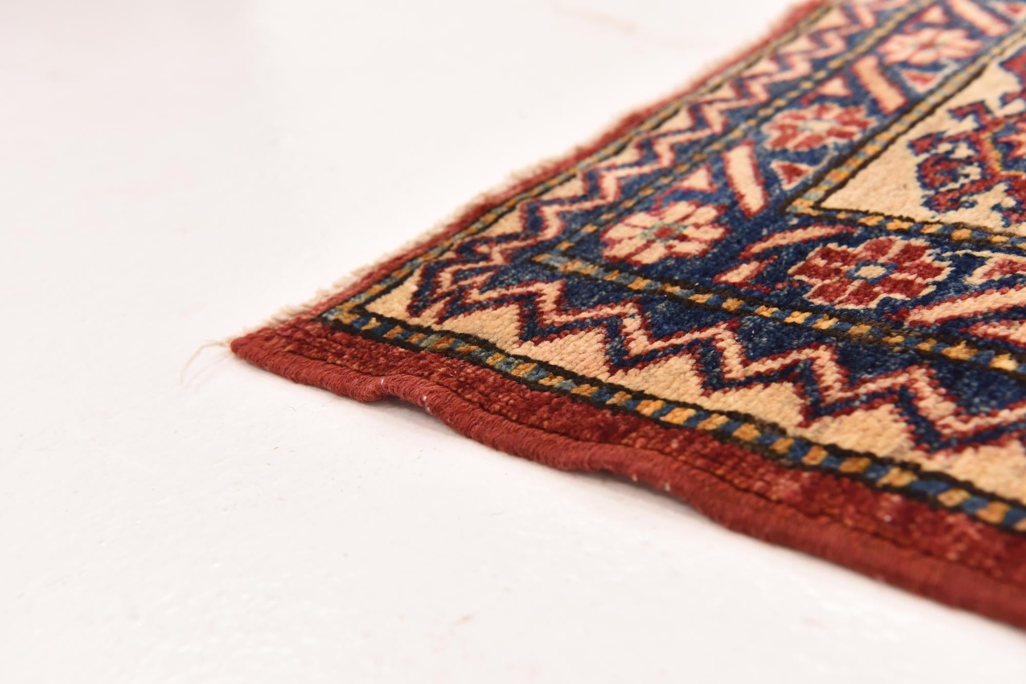 5' 8 x 8' 10 Hand Knotted Kazak Oriental Rug